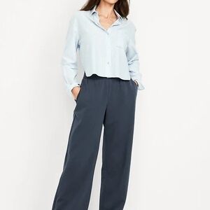 NWT Old Navy Women's Dark Blue Wide-Leg Pants